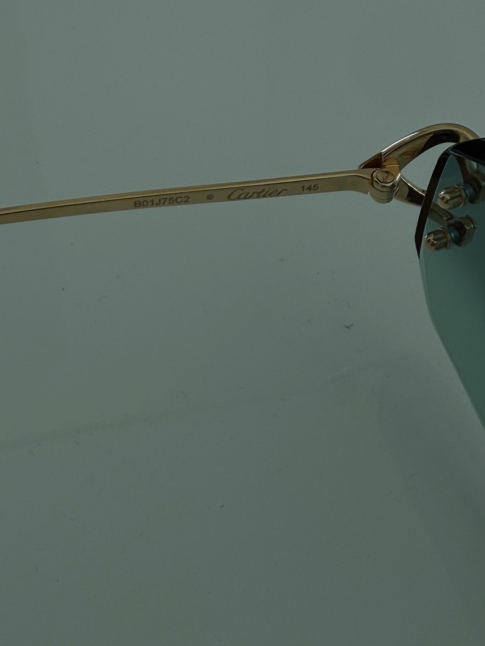 Cartier Blue and Gold Sunglasses - Picture 15 of 15
